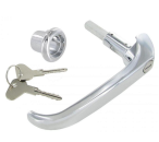 Sliding door handle outside chrome with lock Bus 8.1967 until 7.1973 211843703H 211843711L